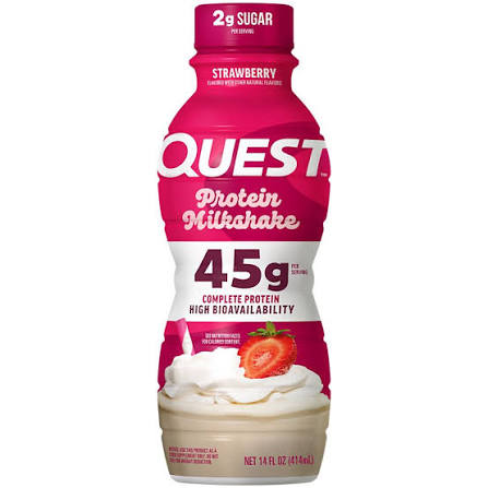 Quest 45 g Protein Strawberry Milkshake  14 oz