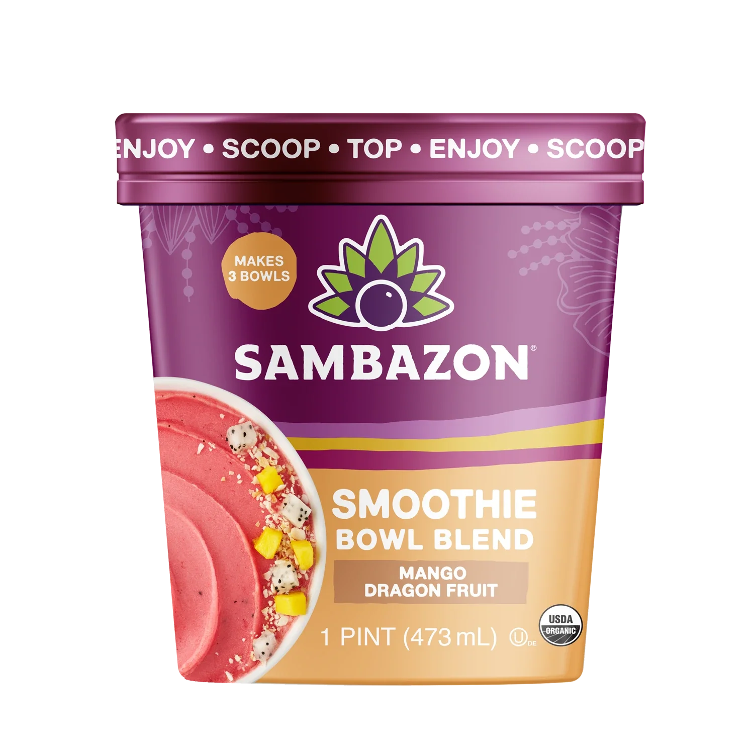 Sambazon Smoothie Bowl Blend Açaí Mango Dragon Fruit 1 pt
