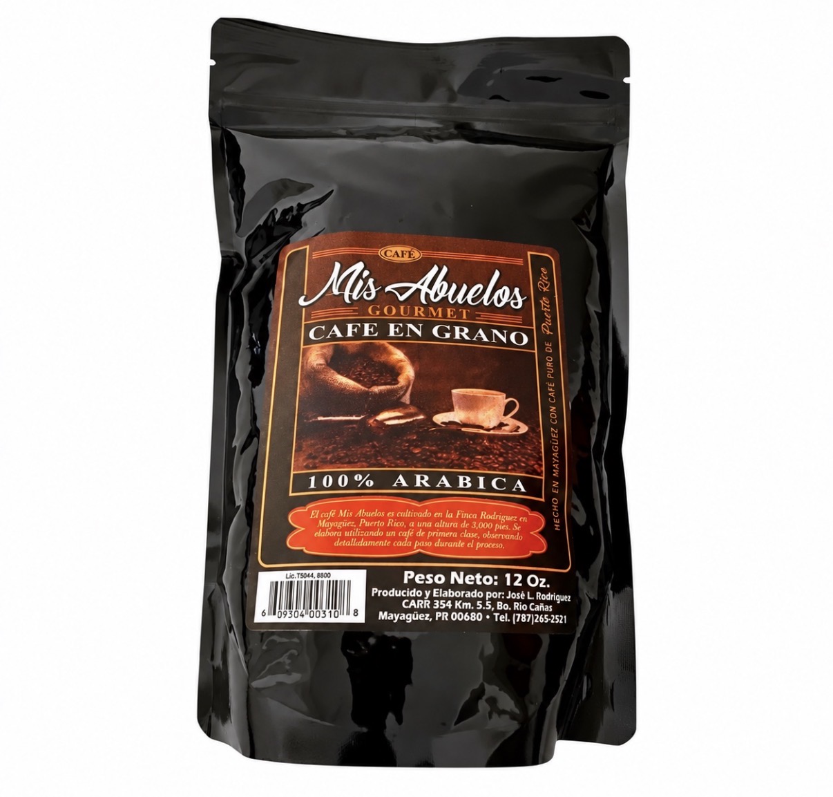 Mis Abuelos Café Gourmet en Grano 12 oz
