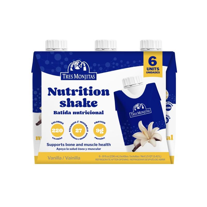 Tres Monjitas Nutrition Shake Vanilla 8 oz