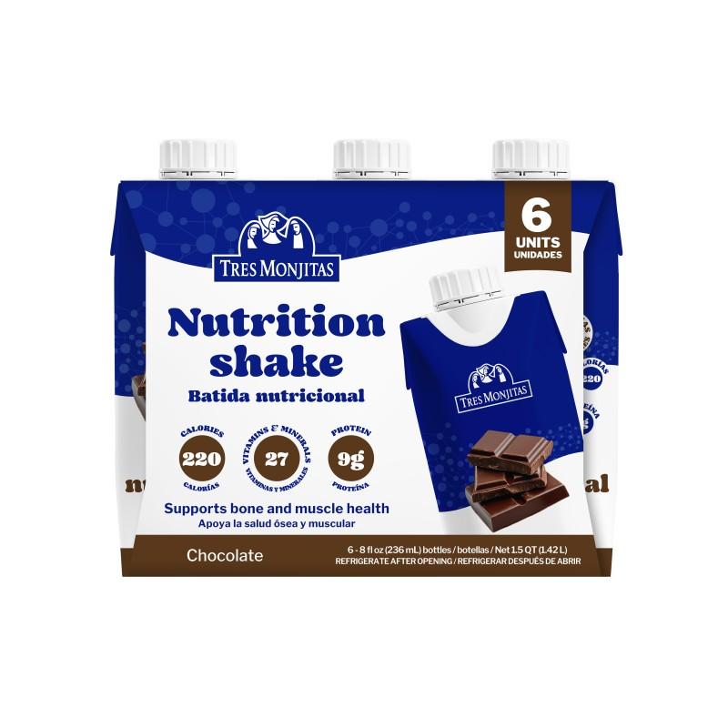 Tres Monjitas Nutrition Shake Chocolate 8 oz