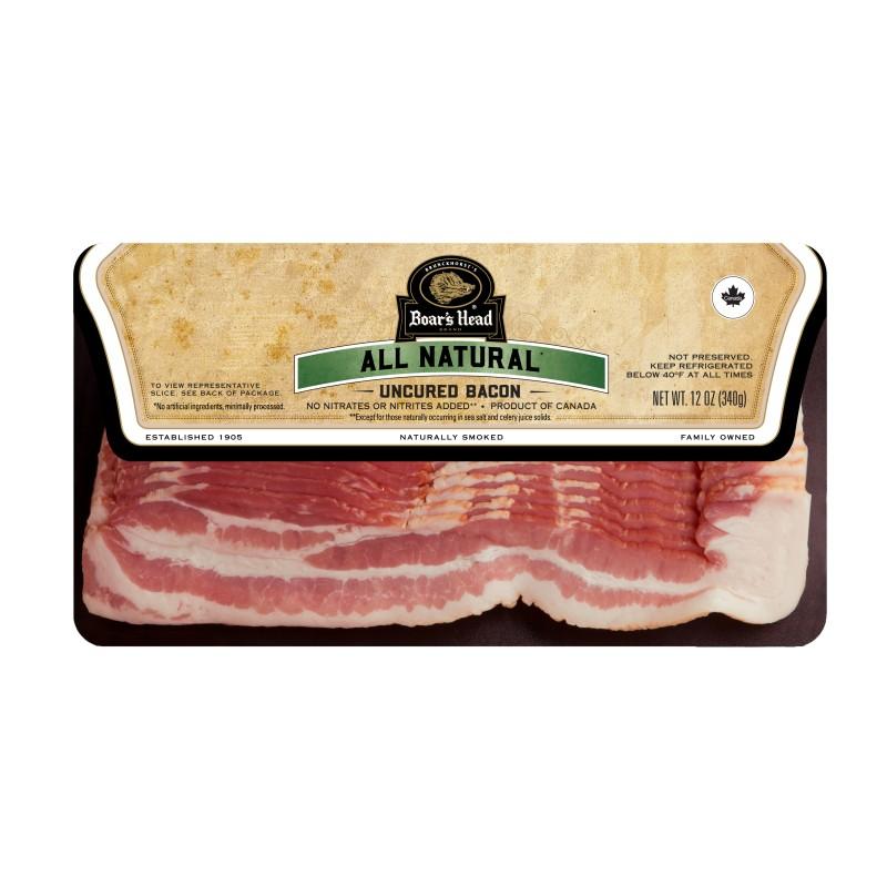 Boar's Head Uncured All Natural Bacon 12 oz