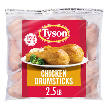 Tyson All Natural Bone-In Chicken Drumsticks 2.5 lbs