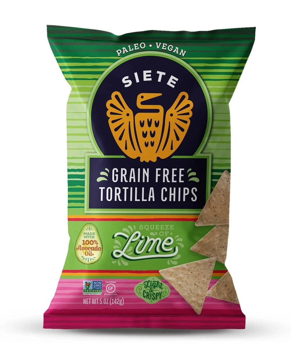 Siete Grain Free Tortilla Chips Lime 5 oz