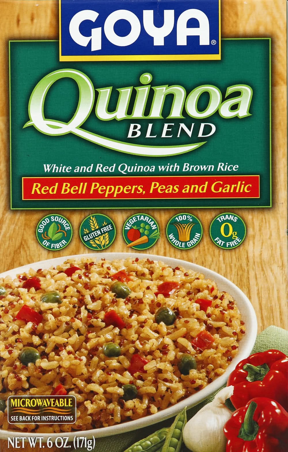Goya Quinoa Blend Red Bell Peppers Peas & Garlic 6 oz