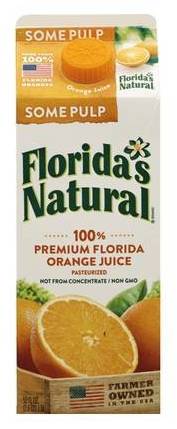 Florida Natural Orange Juice Some Pulp 52 oz.