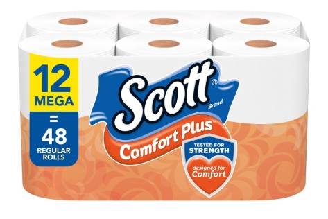 Scott Comfort Plus 12=48 Bath Tissue