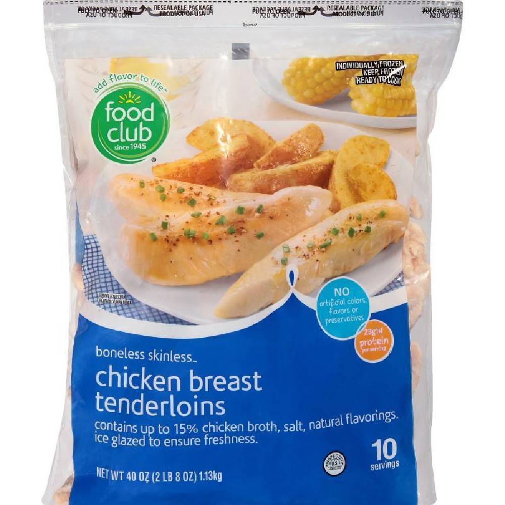 Food Club Chicken Breast Tenderloins 2 lbs