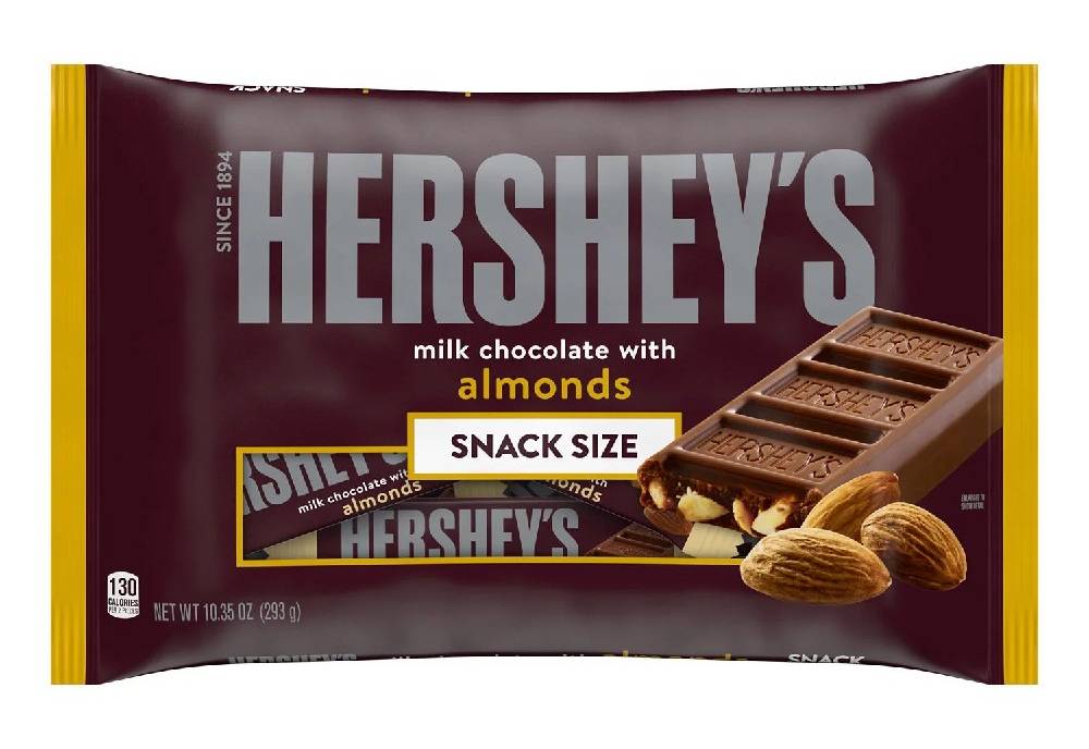 Hershey's Milk Chocolate With Almond Snack Size 10.35 oz