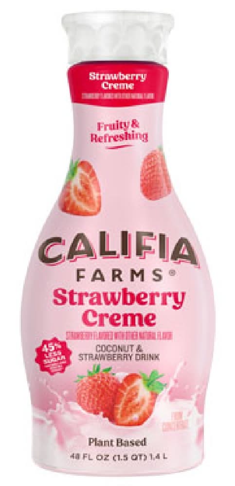 Califia Farms Strawberry Crème Coconut drink 48 oz