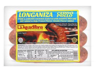 La Aguadillana Longaniza de Cerdo y Pollo 9.5 oz