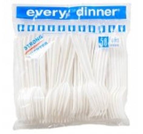 Every Dinner Plastic Forks 50 ct