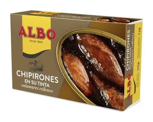 Albo Calamares (Chipirones) Rellenos En Su Tinta 4 oz