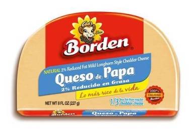 Borden Queso de Papa (2%) Media Luna 8 oz
