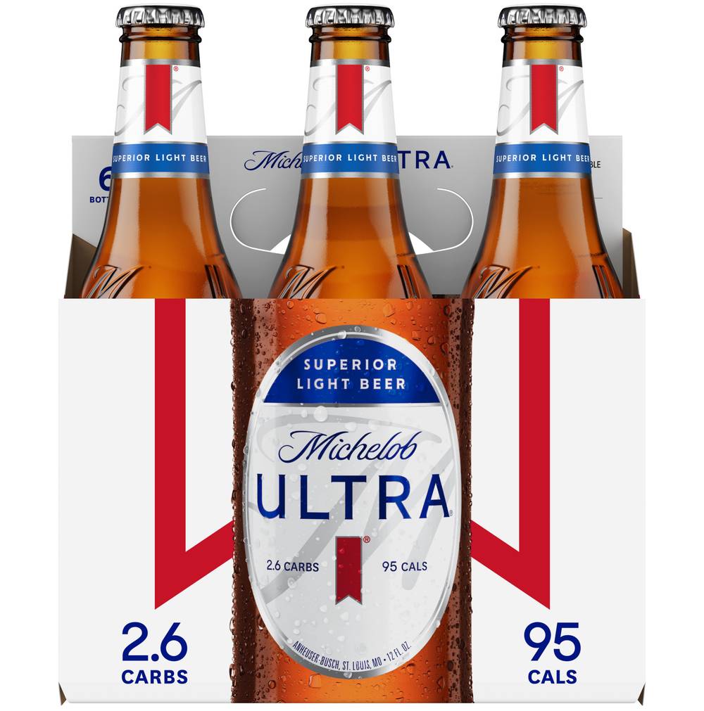 Michelob Ultra Light Bottles 6-12 oz