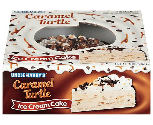 Uncle Harry’s Ice Cream Cake Caramel Turtle 46 oz