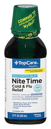 TopCare Health Nite Time Multi-Symptom Cold & Flu Relief 12 oz