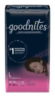 Goodnites Girls L