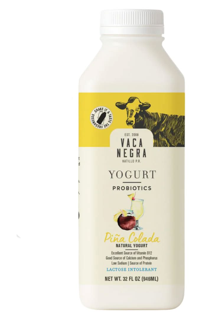 Vaca Negra Probiotics Yogurt Piña Colada 32 oz