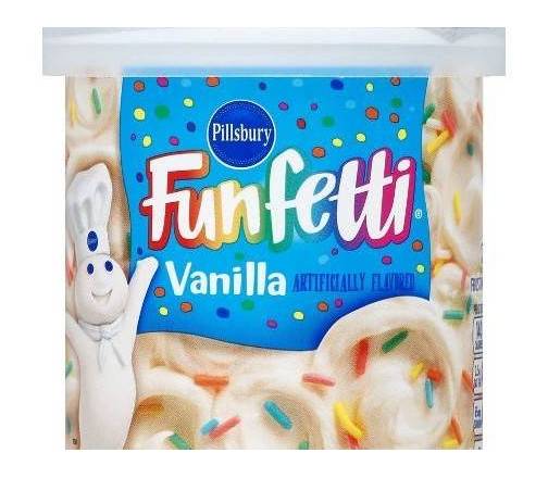 Pillsbury Funfetti Vanilla Flavored Frosting 15.6 oz