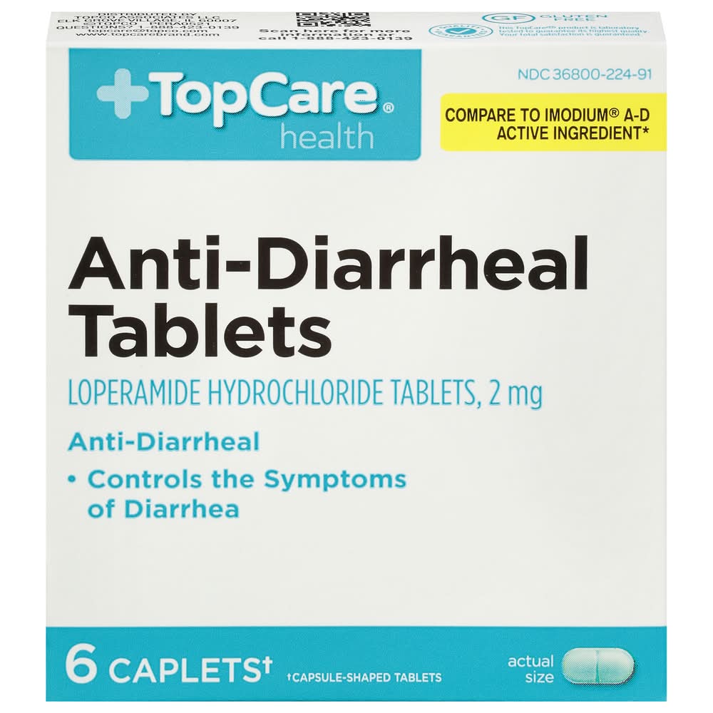 TopCare Health Anti-Diarrheal Tablets 6 ct
