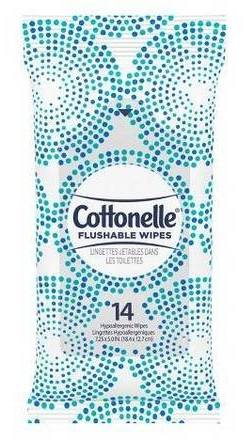 Cottonelle Flushable Wipes 14 ct