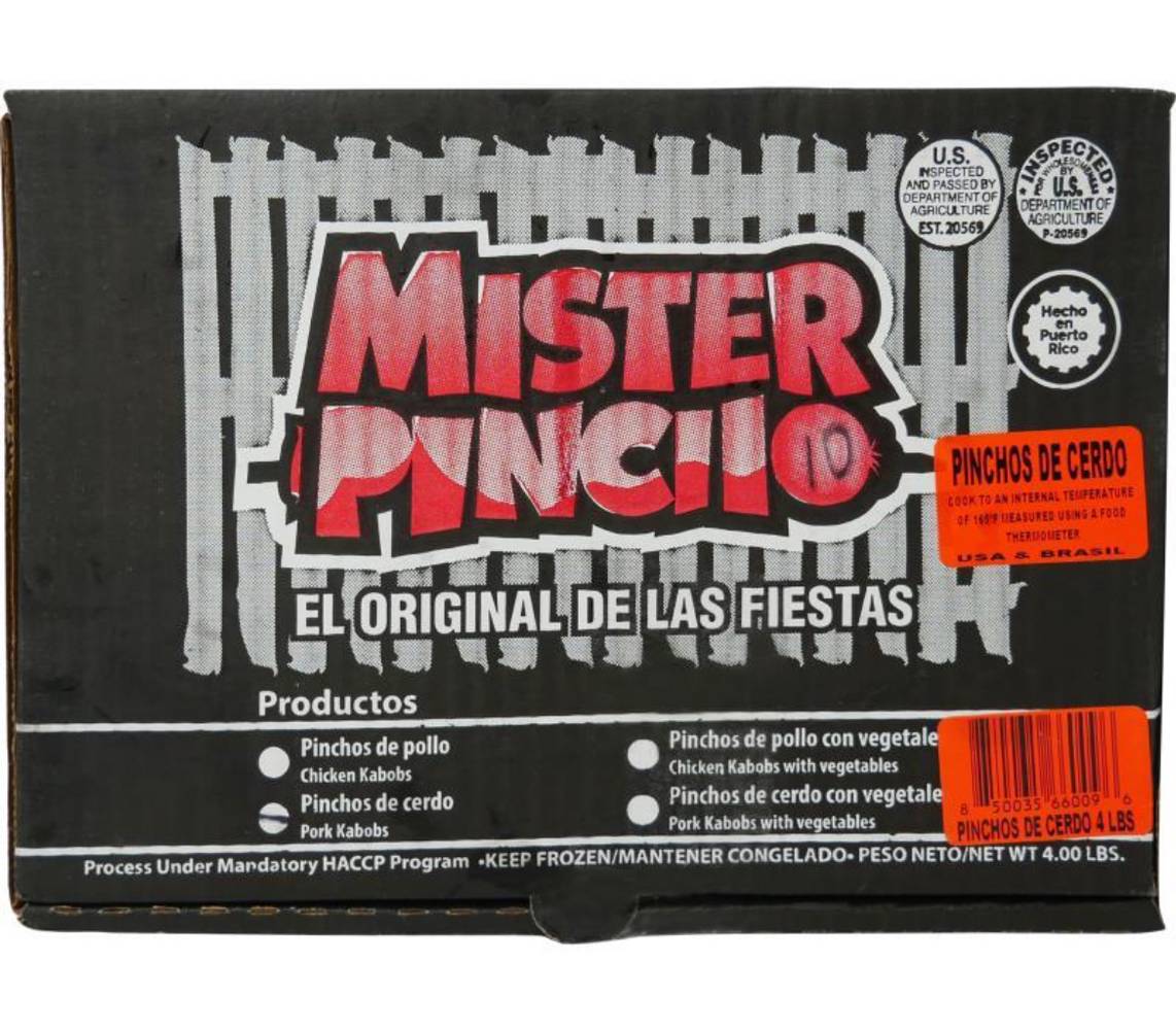 Mister Pincho Pinchos de Pollo y Cerdo 4 lbs