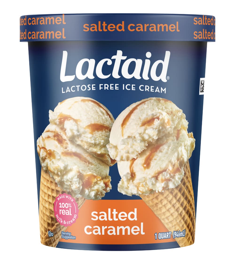 Lactaid Salted Caramel Lactose Free Ice Cream 1 qt