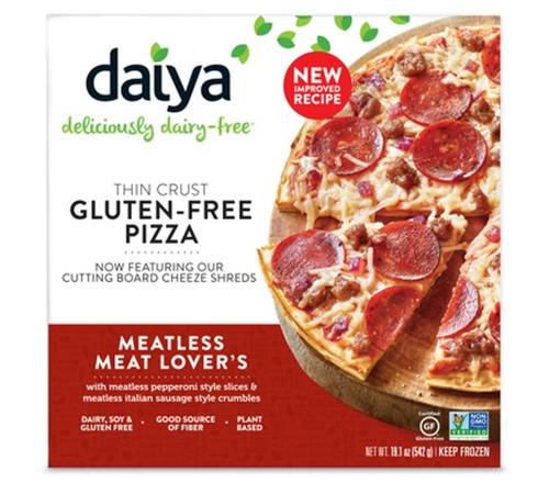 Daiya Meatless Meat Thin Crust Pizza 19.1 oz
