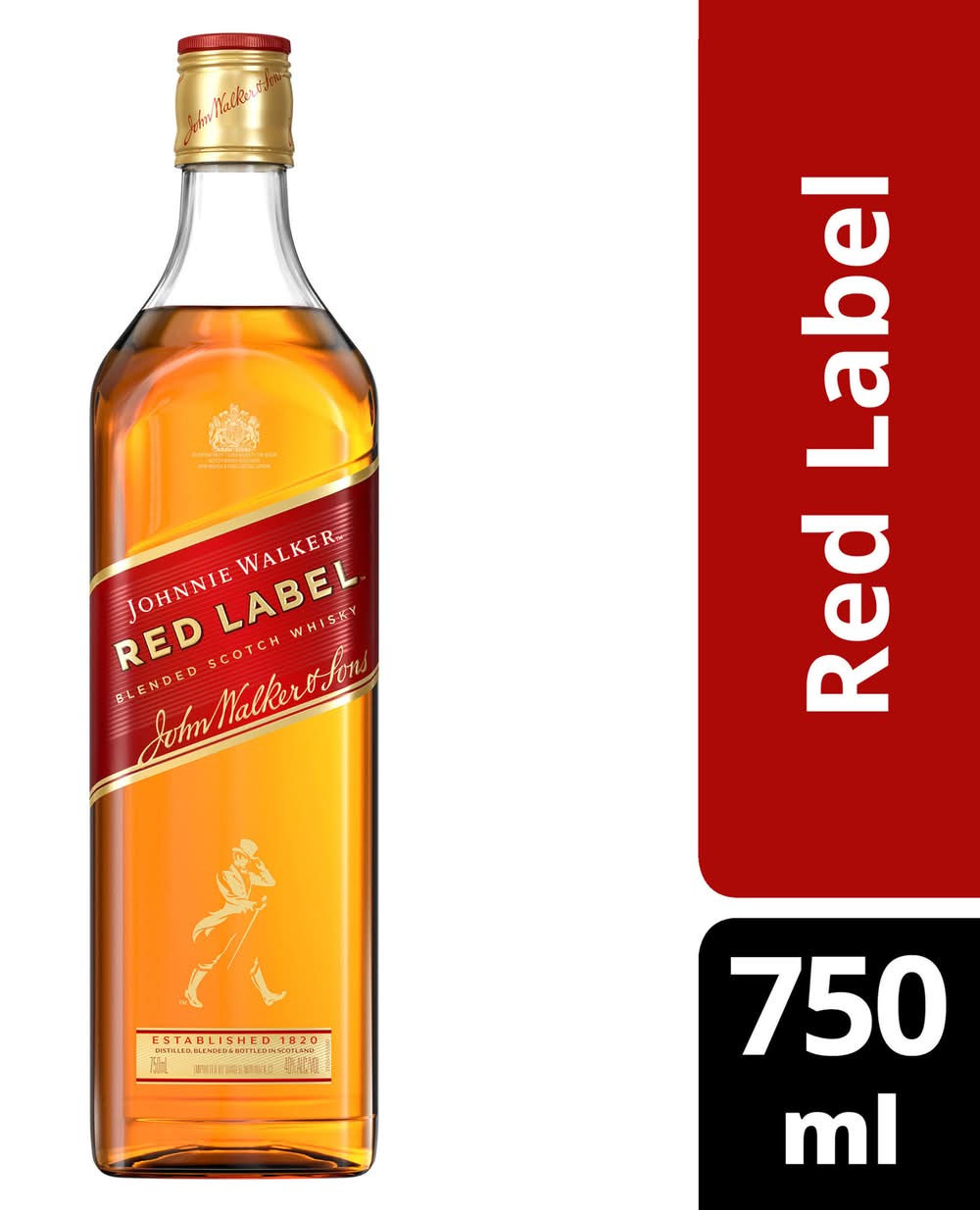 Johnnie Walker Red Blended Scotch Whiskey 750 ml