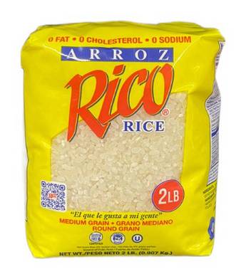 Arroz Rico Medium Grain Rice 2 lbs