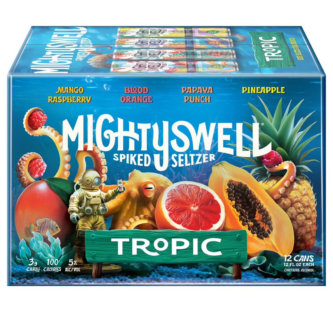 Mighty Swell Tropic Pack Spiked Seltzer Variety 12-12 oz