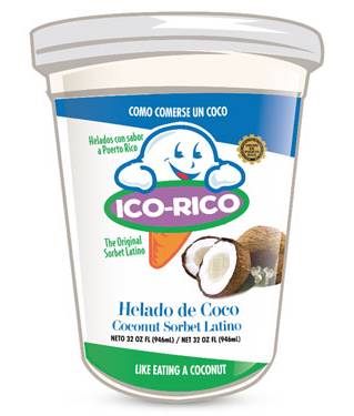 Ico-Rico Helado de Coco 32 oz