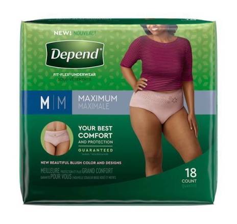 Depend Women Maximum Medium 18 ct