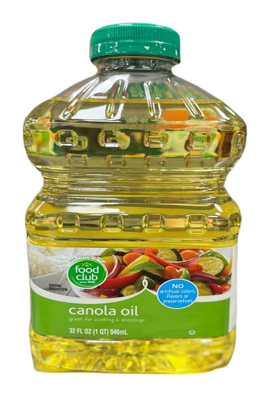 Food Club Canola Oil 32 oz