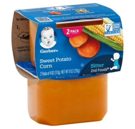 Gerber Sweet Potato Corn for Sitter 2-4 oz