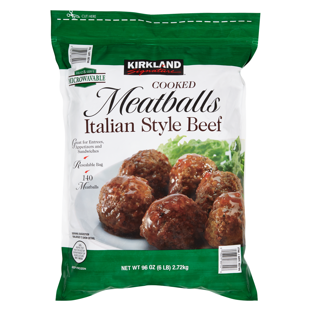 Kirkland Signature Italian Style Meatballs 6 lbs