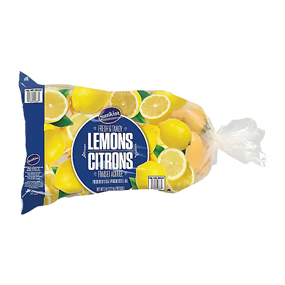 Sunkist Yellow Lemons 5 lbs