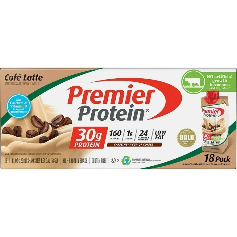 Premier Protein Shake Caffe Latte 18-11 oz 