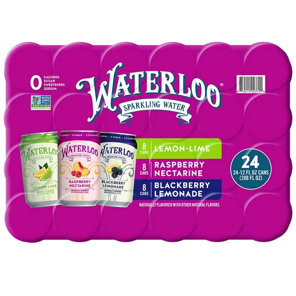 Waterloo Sparkling Water Variety 24-12 oz 