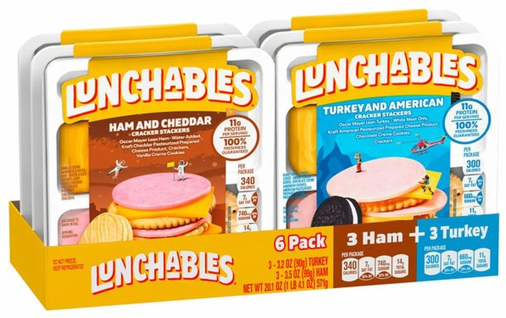 Lunchables 3 Ham and 3 Turkey Turkey 6 ct