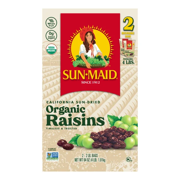 Sun Maid Organic Raisins 2-32 oz