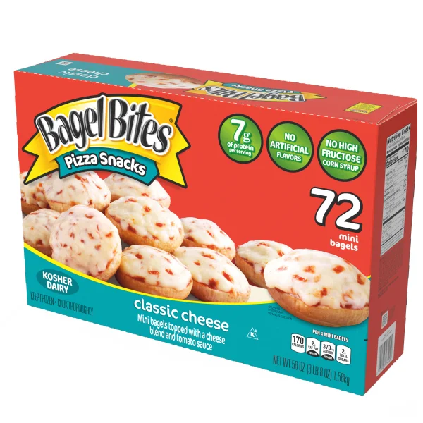 Bagel Bites Pizza Snacks Classic Cheese 72 ct