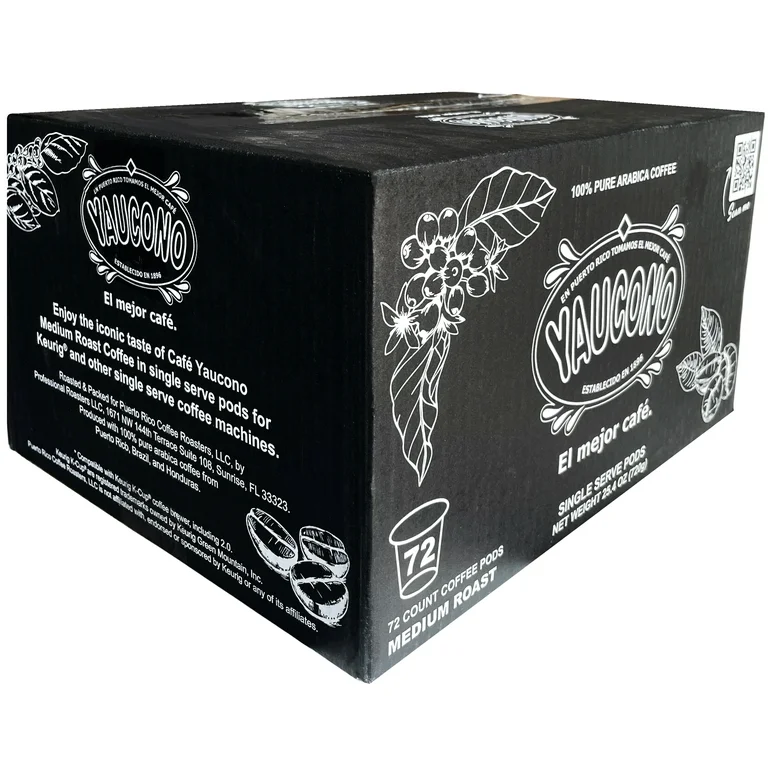 Yaucono Medium Roast K-Cup 72 ct