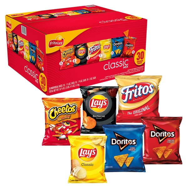 Frito Lay Classic Mix Variety Pack 30 ct