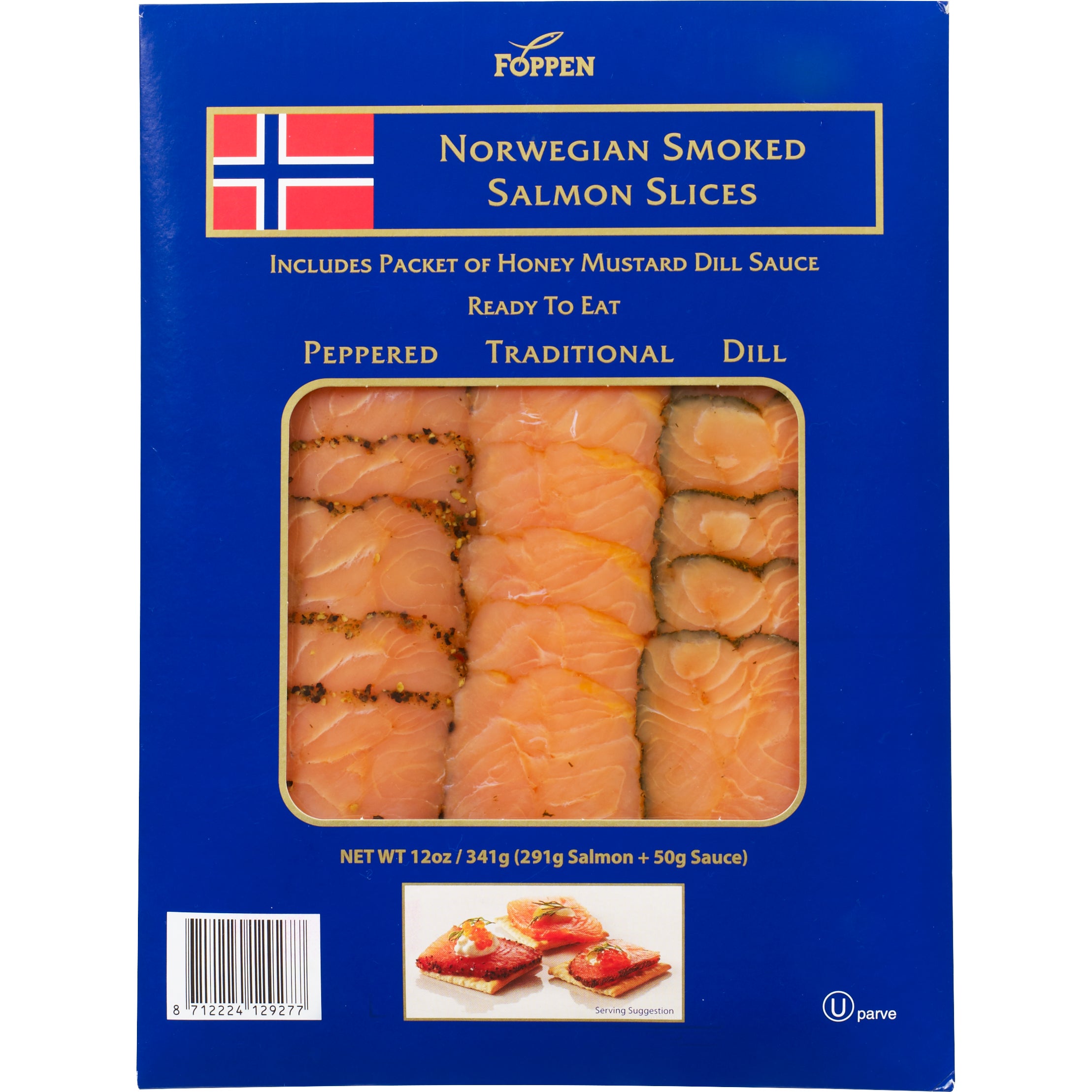 Foppen Norwegian Smoked Salmon Slices 12 oz