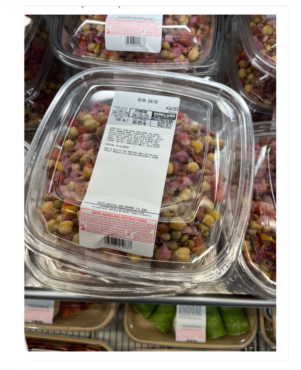 Kirkland Signature Bean Salad, price per weight