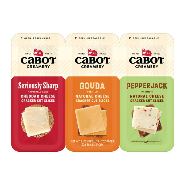 Cabot Three Variety Cracker Cut Cheese 3-7 oz
