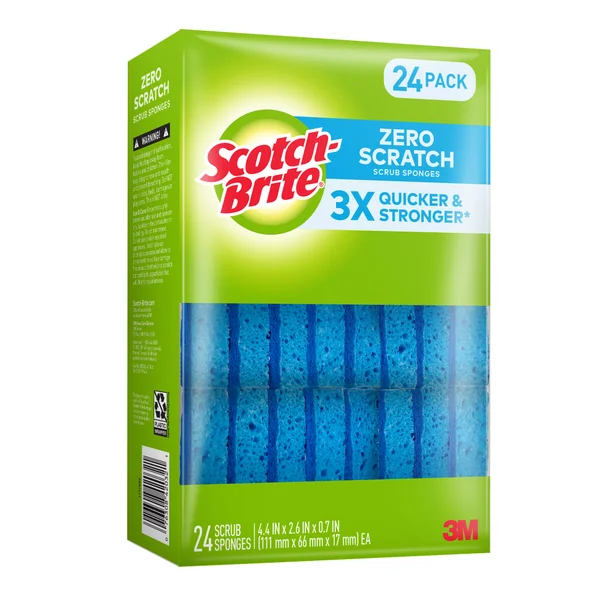 Scotch-Brite Zero-Scratch Scrub Sponges 24 ct