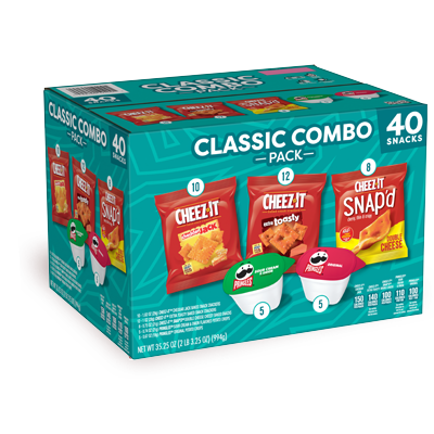 Cheez-It & Pringles Classic Combo Pack 40 ct